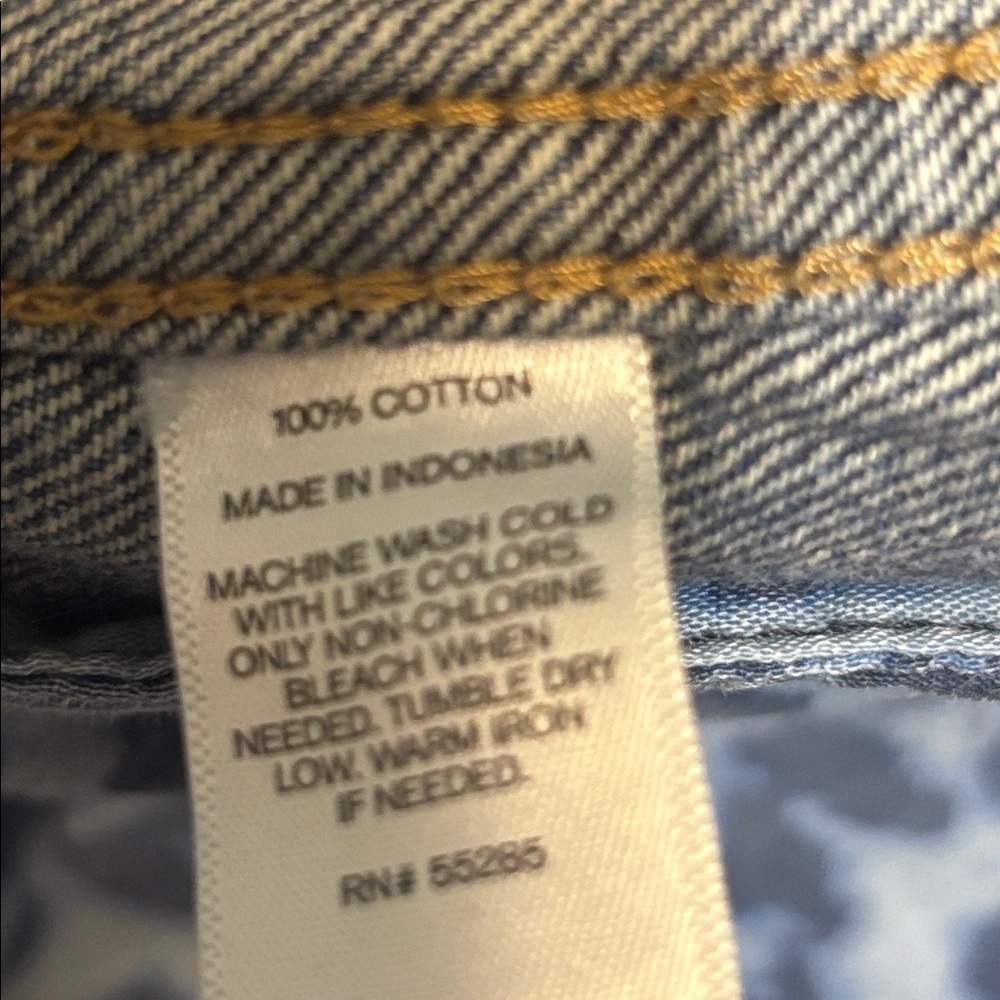 Express Blue Denim Vest, Jean, Small - Picture 7 of 9